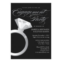 5 x 7 Engagement Ring | Engagement Party Invite