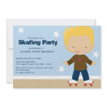 5 x 7 Skating Party | Birthday Party Invite