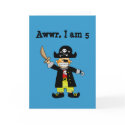 5 year old pirate boy cards