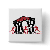 5 Years Too Many Button (square)
