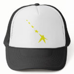5 yellow stars icon trucker hat