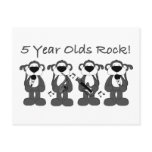 5 yr olds rock post card