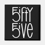 5ifty 5ive white Magnet