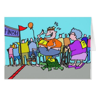 5K Race Greeting Card by pockettdesign