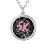 5k Runner or Walker Personalized Necklace