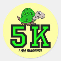5K runner Sticker