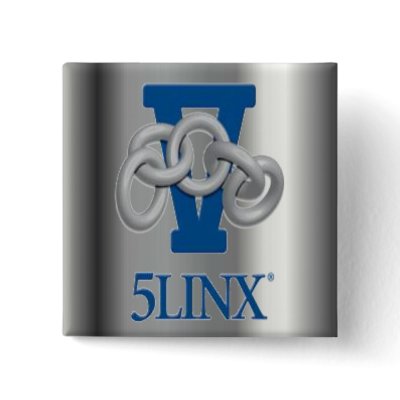 5LINX Silver Logo Pin by WOL_Publishing