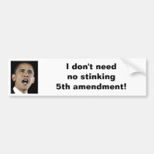5th Amendment Bumper Stickers