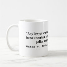 5th Amendment Watts v Indiana 338 US 49 1949 Mug