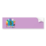 5th Birthday Gifts with Assorted Balloons Design Bumper Sticker