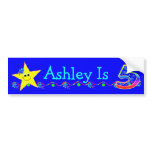 5th Birthday Party Smiley Stars Bumper Stickers