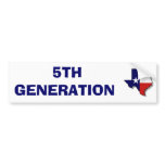 5TH GENERATION bumper stickers