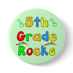 5th Grade Rocks Button