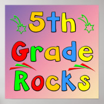 5th Grade Rocks Poster