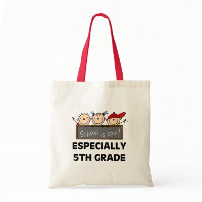 5th Grade School is Cool Tshirts and Gifts Bag by school_teacher