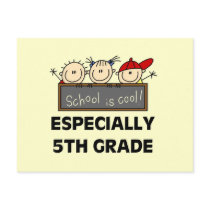 5th Grade School is Cool Tshirts and Gifts Post Cards