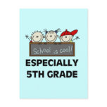 5th Grade School is Cool Tshirts and Gifts Postcards