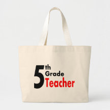 5th Grade Teacher Canvas Bags