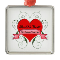 5th. Grade Teacher Christmas Ornament