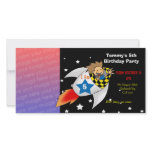 5th rocket birthday boy party invitations