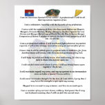 5th special forces green beret vietnam flash creed print