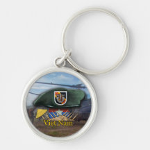 5th special forces green berets vietnam Keychain