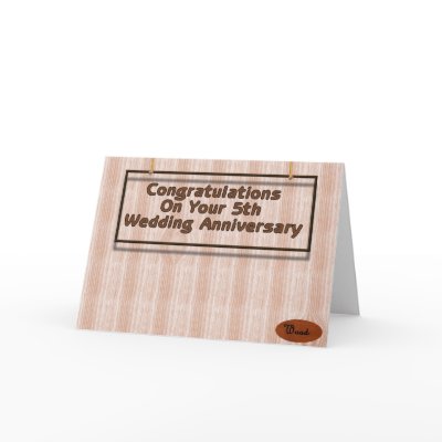 5th Wedding Anniversary Cards by TheStampStore
