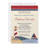 5x7 Ahoy Mate Sail Boat Baby Shower Invitation
