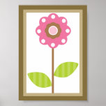 5X7 Berry Garden Flower Wall Art Poster