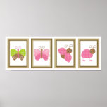 5X7 Berry Garden Wall Art Collection Poster