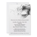 5x7 Christmas XMAS Masquerade Ball Mask Invitation