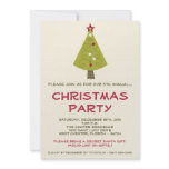 5x7 Christmas XMAS Tree Christmas Party Invitation