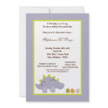 5x7 Dinosaur Baby Shower Invitation