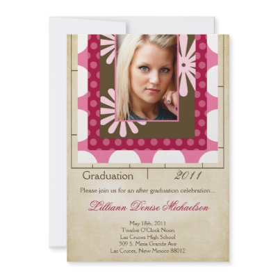 5x7 Fabric Swatches Photo Graduation Announcement by AnnLeeDesigns