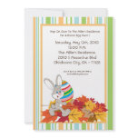 5x7 Fall Easter Bunny Party Invitation