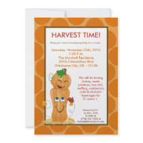 5x7 Fall Pumpkins Harvest Thanksgiving Invitation