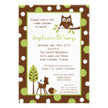 5x7 Forrest Woodland Animal Baby Shower Invitation