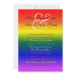 5x7 Gay Wedding Rainbow LGBT Pride Basic Paper Invite