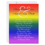5x7 Gay Wedding Rainbow LGBT Pride Basic Paper Invitations