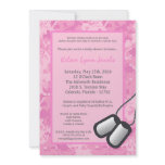 5x7 Girl ARMY Camo ACU Prin Baby Shower Invitation