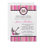 5x7 Girl Girly Punk Rocker Baby Shower Invitation