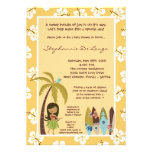 5x7 Hawaiian Luau Tropical Baby Shower Invitation