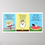 5x7 Humpty Hickory Miss Muffet Kids Room Wall Art Print