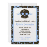 5x7 Invite - Punk Skull Roc Birthday Invitation