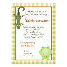 5x7 Invite - Swamp Buddies Birthday Invitation