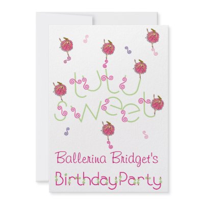 5x7 Invites Snowflake Ballerina Birthday Party by tutusweet