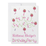 5x7 Invites Snowflake Ballerina Birthday Party invitations