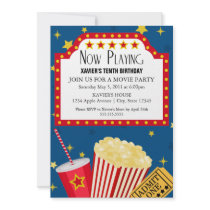 5x7 Movie Party Invite