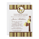 5x7 Neu Yellow Mum Carriage Baby Shower Invitation
