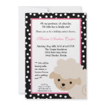 5x7 Pink Girl Farm Sheep Birthday Party Invitation